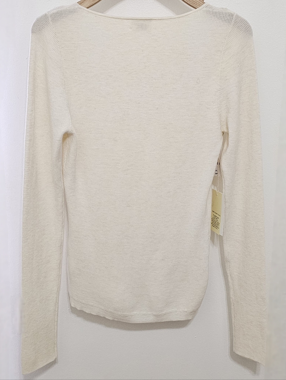 Aritzia Wilfred Heather Birch Tuscany Long Sleeve Knit Top - Picture 7 of 16